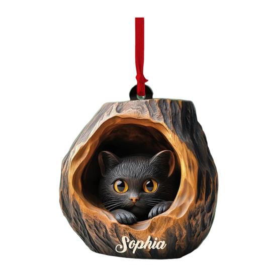Yousheng Christmas Animal Ornament Cartoon Forest Animal Hanging Decoration 2D Flat Acrylic Pendant for Christmas Tree Decor