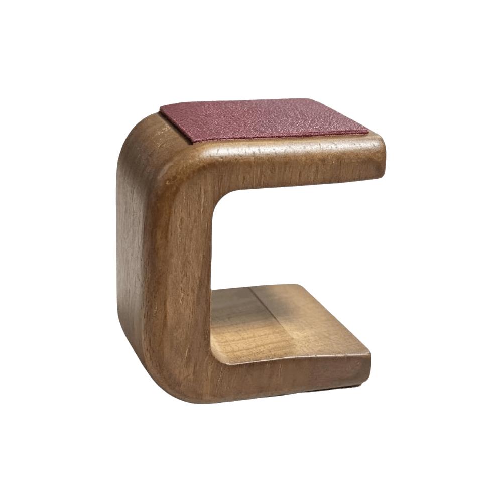 Houten Horloge Display Stand met Leren Pad Sieraden Display Rek Display Stand Horloge Houder Winkel