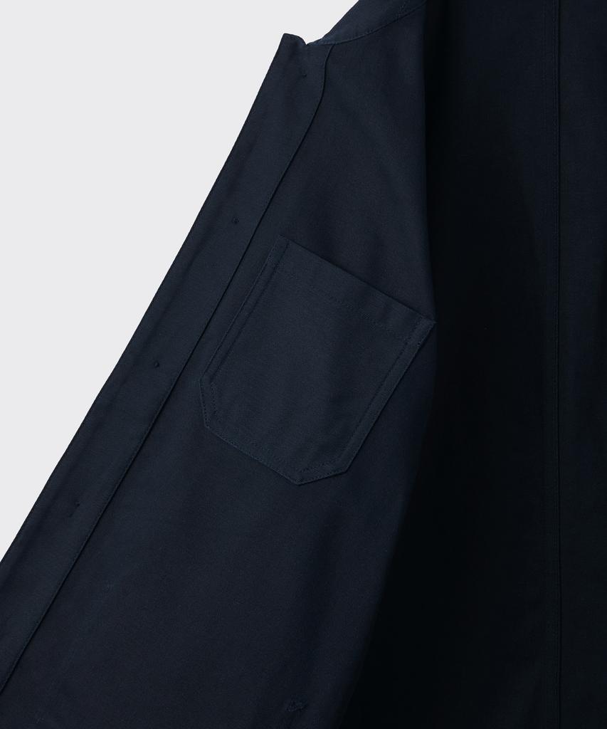 Musinsa Standard Back Satin Chore Jacket [Navy]
