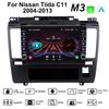 Android Car Radio Multimedia Video Player for Nissan Tiida C11 2004-2013 With Button Knob Carplay WiFi BT 2 Din 2+32GB