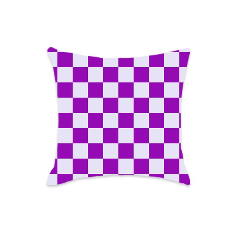 Nouveau Housse d'oreiller géométrique à carreaux colorée pour canapé maison, Housse de coussin pour canapé, chevet, maison, échiquier