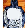 Sudaderas con capucha casuales de moda con estampado 3D color block para primavera otoño (De las mujeres)