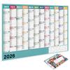 2026 Large Wall Calendar Annual Planner Agenda Organizer 365 Days Planner Sheet To Do List Schedule Yearly Daily Calendar