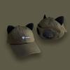 Cat Ear Streetwear Adjustable Peaked Cap Korean Style Sun Visor Pilot Hat Women Baseball Cap
