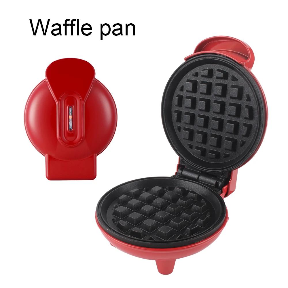 Electric Mini Waffle Maker Pancake Baking Machine Sandwich Toast Breakfast Maker Non-stick Barbecue Oven Double-side Heating EU