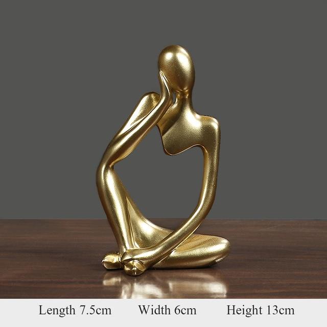 Abstract Figure Resin Sculpture Trinket Office Decoration Statue Home Sculpture Festival Gift