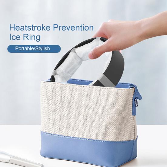 Tubo de enfriamiento de cuello de verano Enfriador de cuello portátil Anillo de hielo liviano y reutilizable Prevención de golpes de calor al aire libre Envoltura de cuello portátil Collar