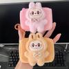 Cute Bunny-Shaped Plush Coin Purse with Zipper Closure and Card Holder