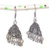 Cercei Jhumki Argintiu cu Piatră prețioasă, Stil Tribal Indian Bali 1,97" t6z57