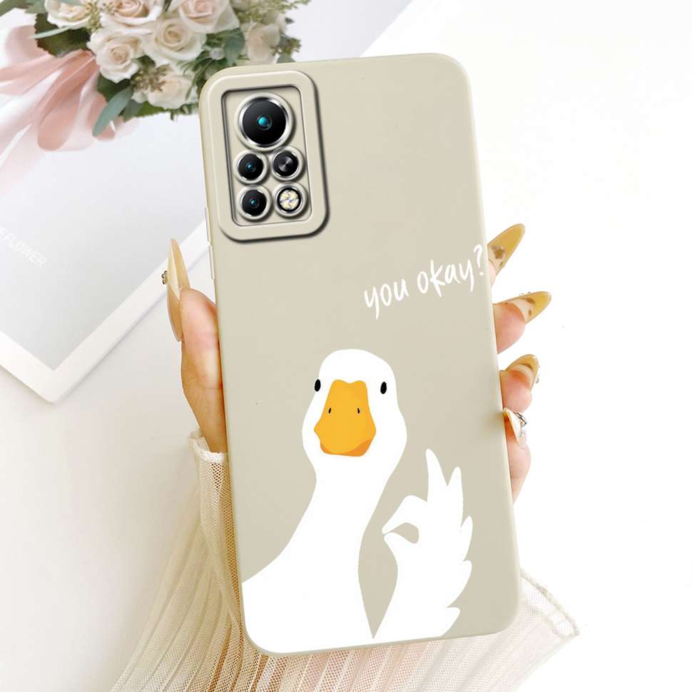 For Infinix Note 11 Pro CAse Good Luck Cat Sunflower Silicone Soft Cover For Infinix Note 11 Note11 Pro X697 Casing Fundas