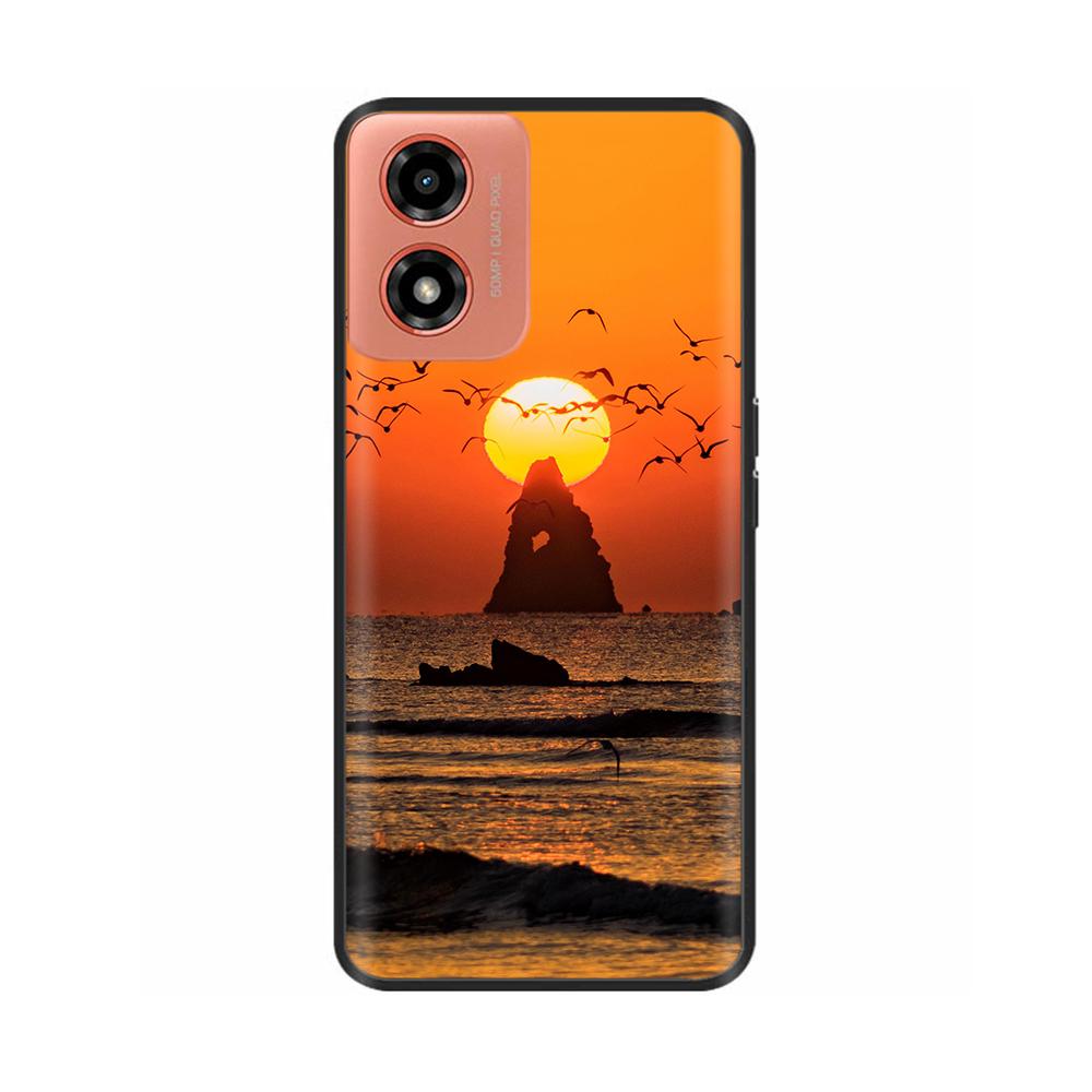 Case For Moto G04s Shockproof Black Soft Silicone Back Cover Phone Case On For Motorola Moto G04S G04 MotoG04 MotoG04s Bumper