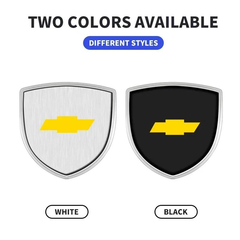 3D Metal Shield Emblem Car Window Body Side Badge Stickers For Chevrolet Spark Captiva Cruze Malibu Equinox Trax Camaro Bolt