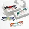 Fashionable New Square Full-Frame HD Hyperopia Glasses Neutral Fashionable New Blue Light Blocking Reading Glasses +3.5+4.0