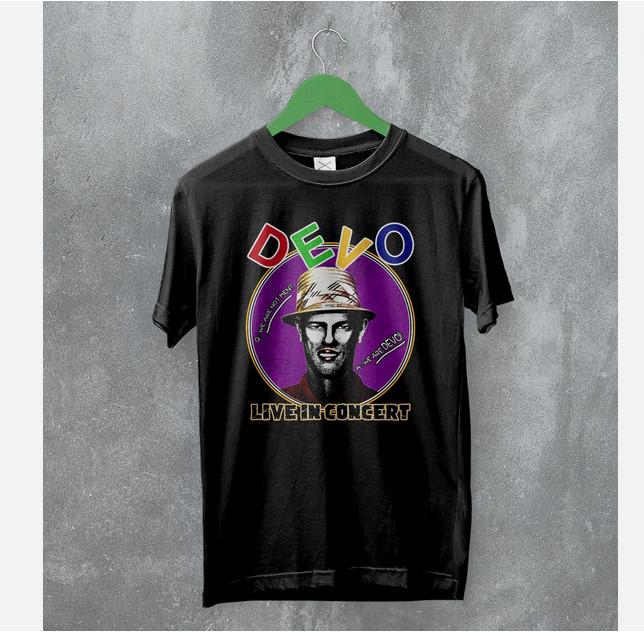 Devo Live In Concert Tee Tour Devo Shirt New Wave Band Unisex T-Shirt