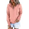 2024 Fall Women's Casual Loose Hooded Drawstring Sweatshirt with Pockets