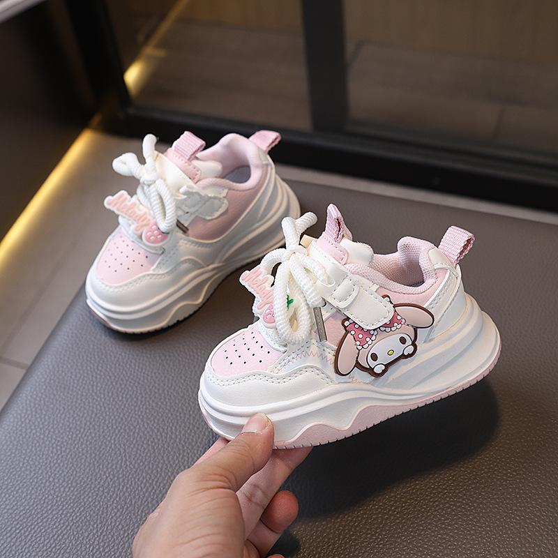 New Model Children's Board Shoes - Girls' Sports Shoes with Breathable Soft Sole and Casual Design