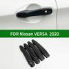 Για NISSAN VERSA κάλυμμα χειρολαβής πόρτας αυτοκινήτου, κάλυμμα με μοτίβο ανθρακονήματος