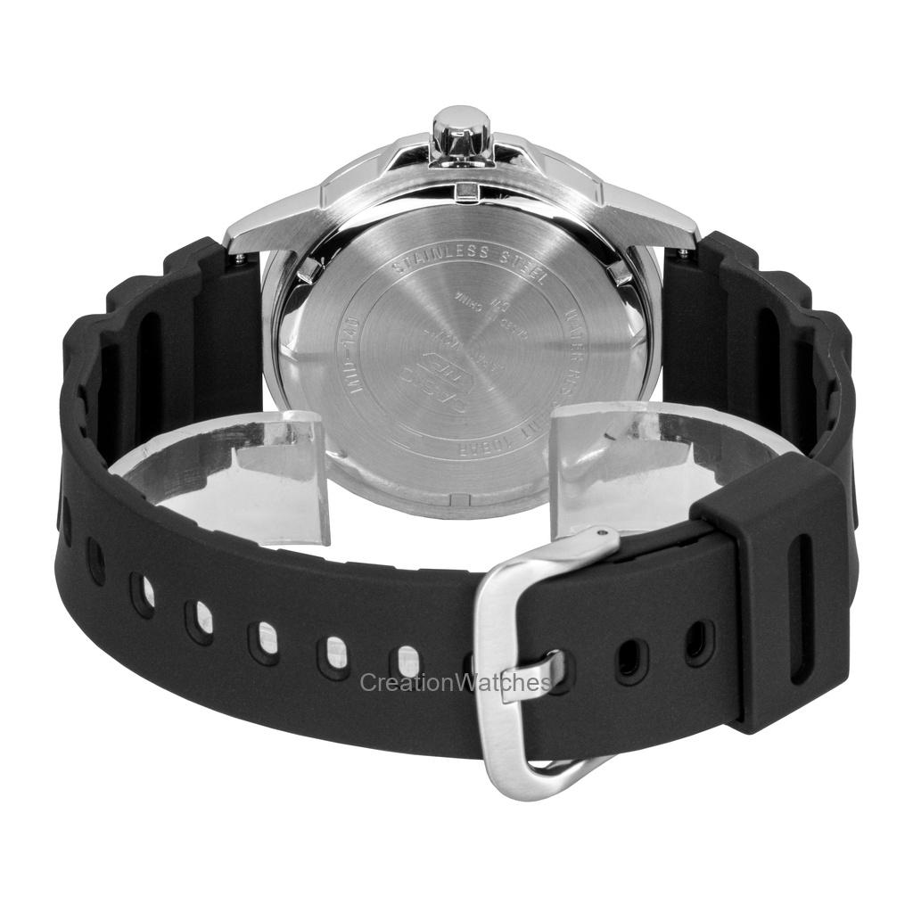 Casio Standard Analog Resin Strap Blue Dial Quartz MTD-140-2AV 100M Men's Watch