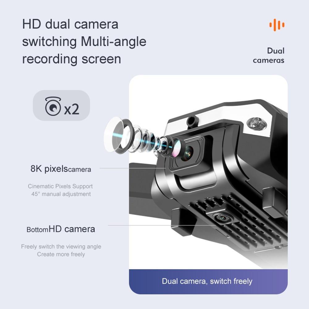 Drone 8K 5G Drone Professional HD Aerial Photography Obstacle Avoidance Drone Four-Rotor Helicopter RC Distance 100M