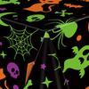 Halloween Tablecloth Spooky Ghost Printed Plastic Tablecloth Waterproof Indoor Outdoor Backdrop Banner Haunted House Decoration Creepy Party Favors