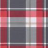 2 Piece Pallet Cushions Red Checkered Pattern Fabric