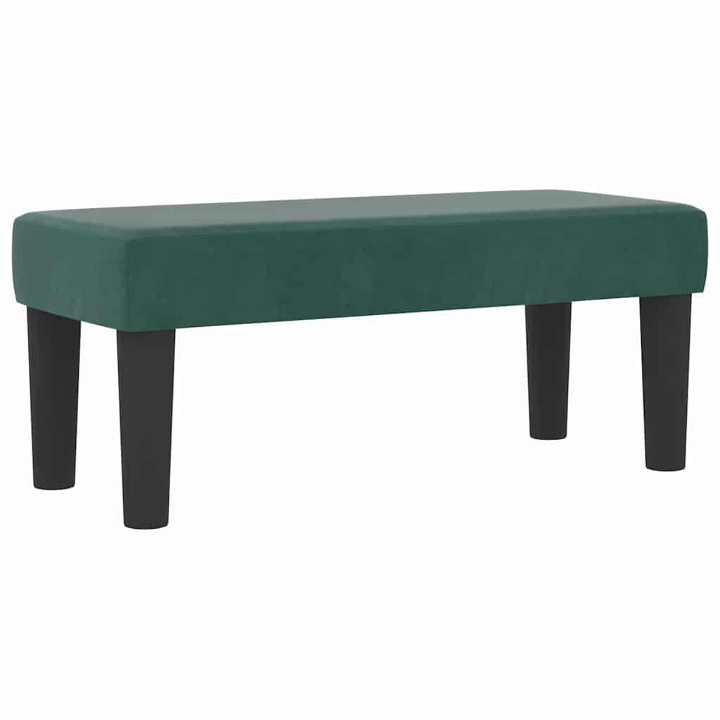 Box Spring Bed with Headboard Dark Green 190 x 90 cm Velvet