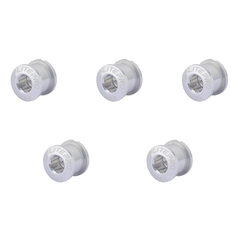 5Pcs 9.5mm Single Double Chainring Bolt for Bike Sprocket Thread Plate Disc Screw Mountain Road Bike Crank Section