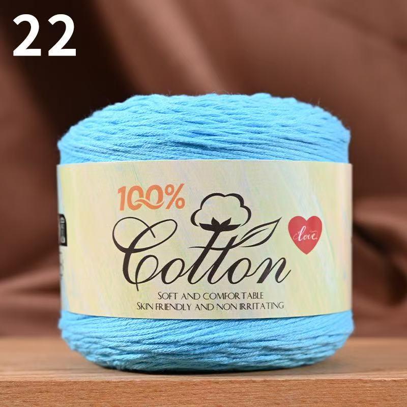 75g Medium Cotton Yarn Cake for Baby Sweater & Crochet Hat - Skin-friendly, Hand-knitted