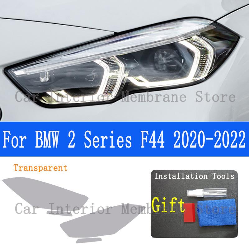 For BMW 2 Series F44 TPU Car Exterior Headlights Anti-Scratch Protective Film Headlamps Repair Sticker Accessories Refit