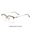 Craftsmanship Titanium Glasses Frames Men's Bold Browline Eyeglasses Trendy Eyewear Women's Vintage Fashion Spectacles