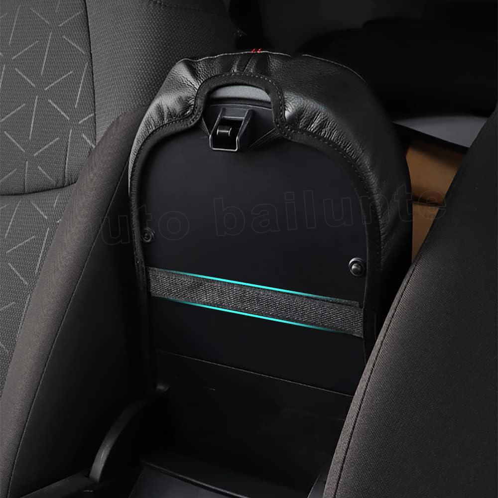 Couvercle de boîte d'accoudoir de voiture en cuir noir, housse de protection pour Console centrale adaptée à Toyota RAV4 RAV 4 2022 2023