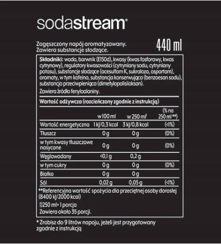 Sirup für den Sodastream Mirinda Zero + Mango + Pepsi Zero Karbonator