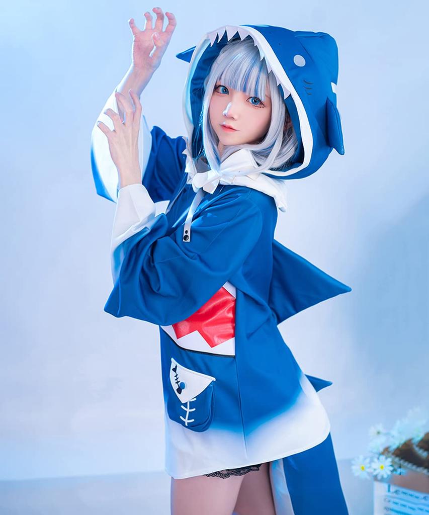 Hololive Cosplay Gawr Gura met pruik [milky time] Same-chan (L)