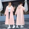 Hooded Raincoat Waterproof EVA Button Zipper Closure Reusable Adults Ultralight Rainproof Thick Portable Outdoor Travel Rain Jacket Poncho Rainwear