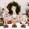 Decoração de Boneca Alegre Elástica Com Personagens de Boneco de Neve, Rena e Idoso Perfeita Para a Atmosfera de Natal