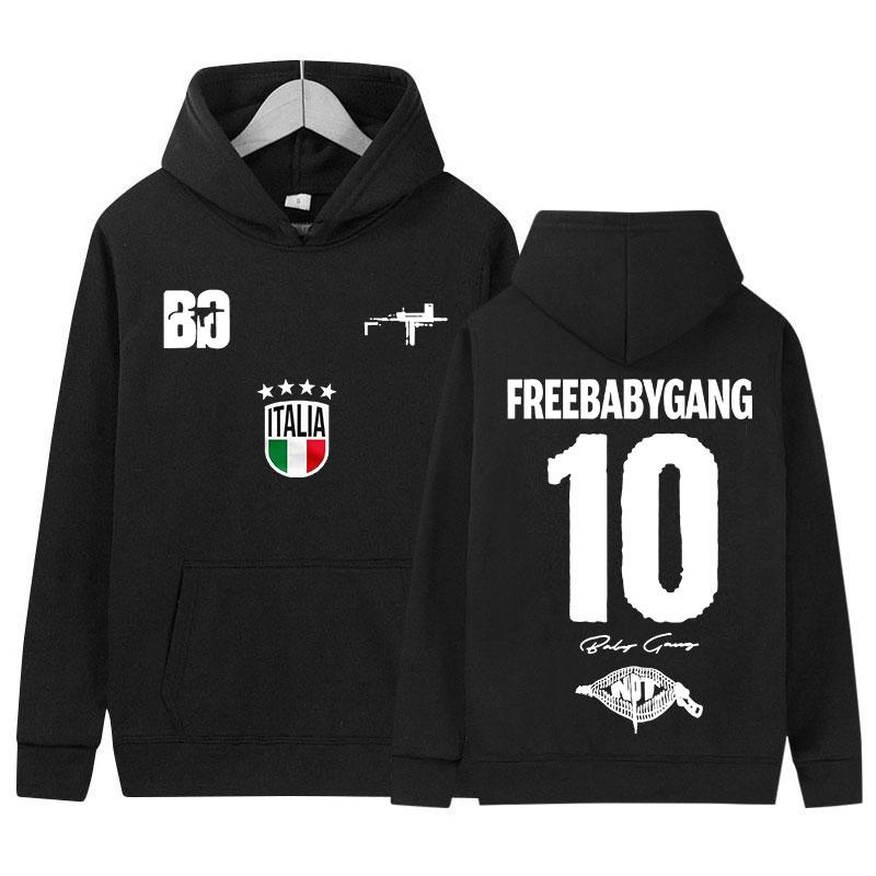 Rapper Baby Gang Tour Album Logo Graphics Hoody Mens Women Clothing Pop Music Sweatshirt Y2K Fashion High Quality Fleece Hoodies