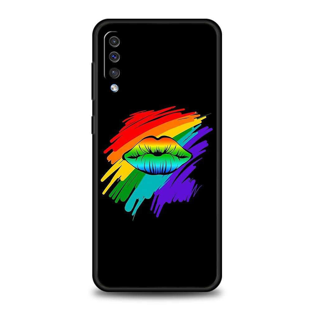 Regnbågs Pride-mobilskal för HBTQ-personer för Samsung Galaxy A56 A36 A26 A16 A34 A24 A42 A22 A20 A12 A40 A30 A10 Mjukt TPU-skydd