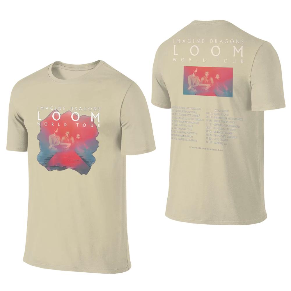 Herren Damen T-Shirt Imagine Dragons Band T-Shirts Beliebte Loom Tour Sommer T-Shirts Klassisches Design Baumwoll Tops Geburtstagsgeschenk