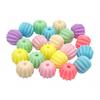 MégaCréa DIY - Pastel Striped Round Beads 1 Cm 40 G