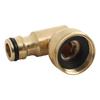 Brass Hose Adapter 3/4 BSPF Threaded Tap Connector 90 Degree Nipple Quick Connect Garden Hose Fittings For Watering Irrigation
