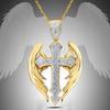 Fashion Necklace Cross Retro Cross Fairy Wings Jewelry Gift fashion  High Quality