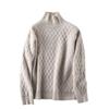 High Neck Sweater for Women Autumn Winter Thickened Loose Knitted Wool Long Sleeve Underwear Pullover Sweaters