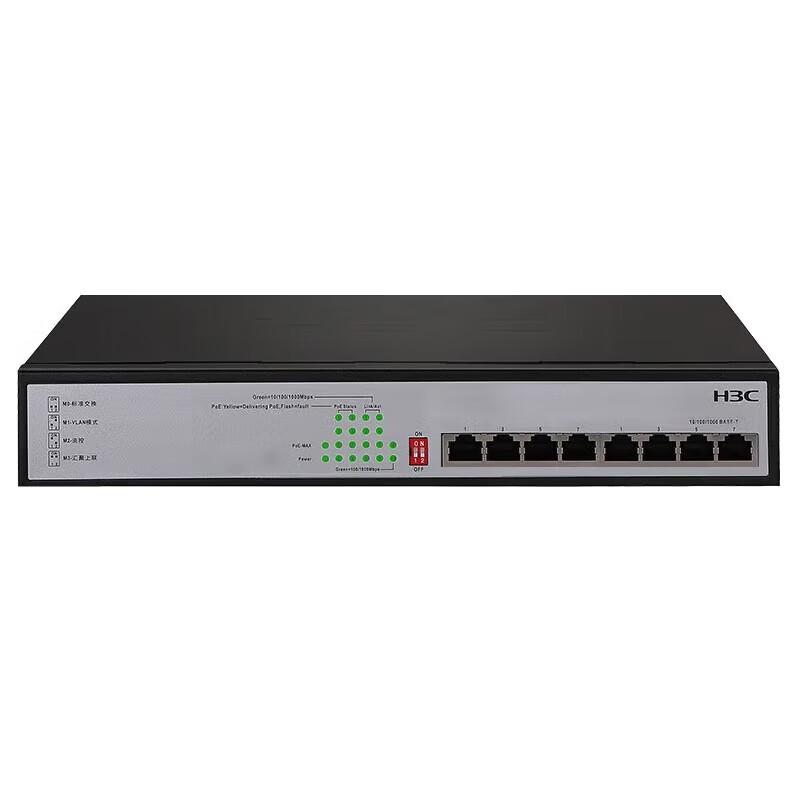 H3C MS4008V2-PWR 8-Port Gigabit Unmanaged PoE Switch