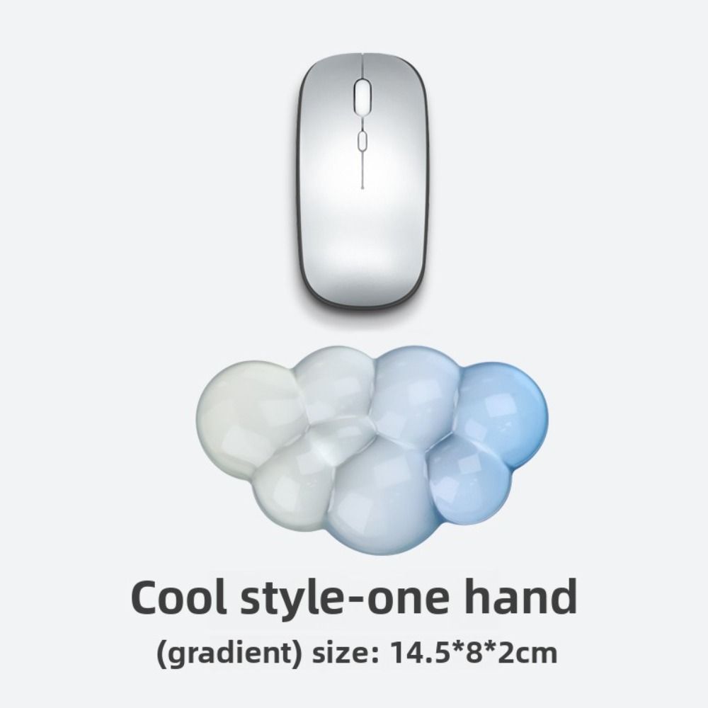 Transparent Keyboard Wrist Rest Cloud Shape Wrist Pad Portable Silicone Wrist Support Work