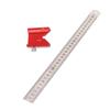 Woodworking Layout Tool 45 90 Degree Angle Ruler 300mm Metal Measuring Ruler with Limit Block Nut