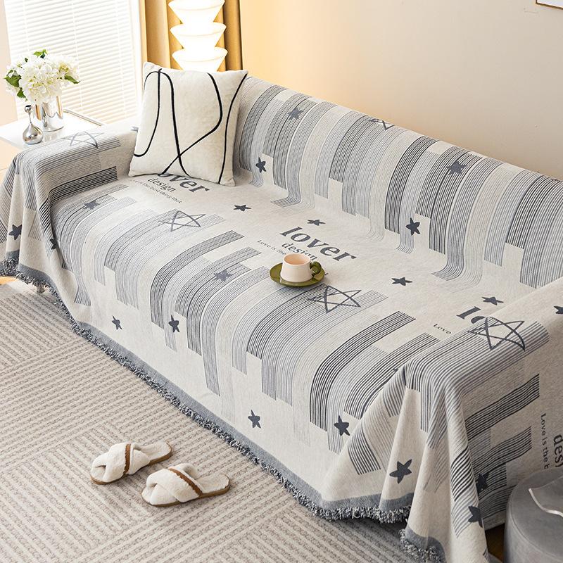 Chenille Four Seasons Sofa Cover Non-Slip Universal Cushion Cover Soft Towel Ins for All Furniture