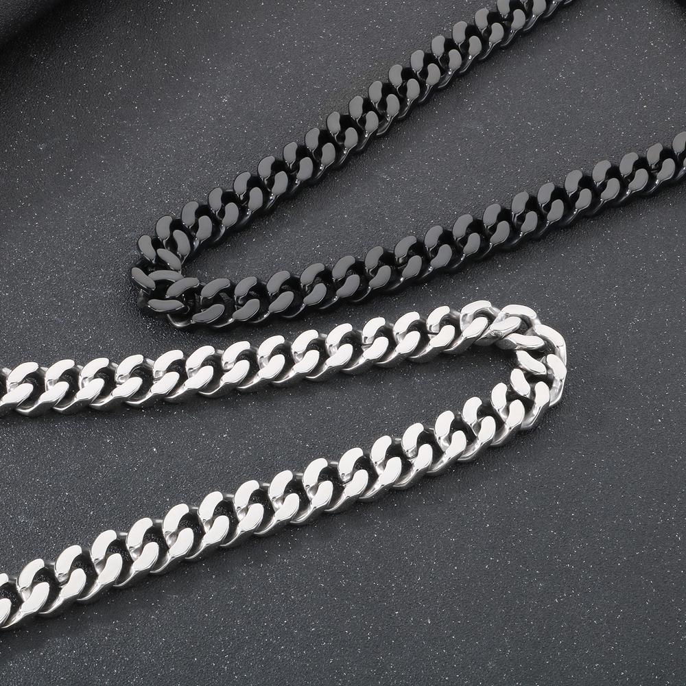 70CM Lengte Ketting voor Mannen 20MM Breedte Roestvrijstalen Curb Cubaanse Link Kettingen Aan De Nek Sieraden Heren Kettingen Accessoires