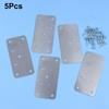Stainless Steel Cabinet Hinge Repair Plate Kit, Pre-drilled Door Hinge Fix Mounting Plates For Kitchen Cupboard Furniture Reinfo