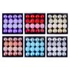 16Pieces Painted Christmas Ornament Set Colorful Christmas Sphere Baubles Ornament Set For Holiday Celebration