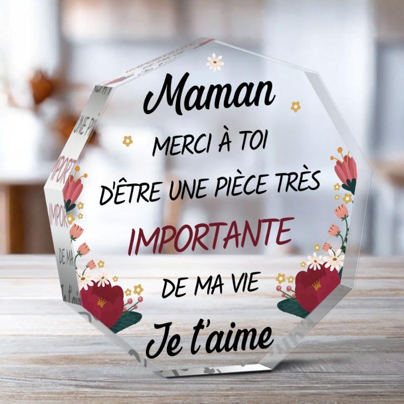 2D Flat Acrylic Decoration,Elegant Keepsake for Mother'S Day-Perfect for Christmas,Thanksgiving, and Birthdays, Desk Living Room Acrylic Decoration